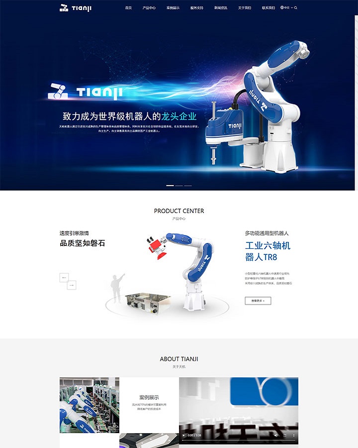 广东机器人网站建设